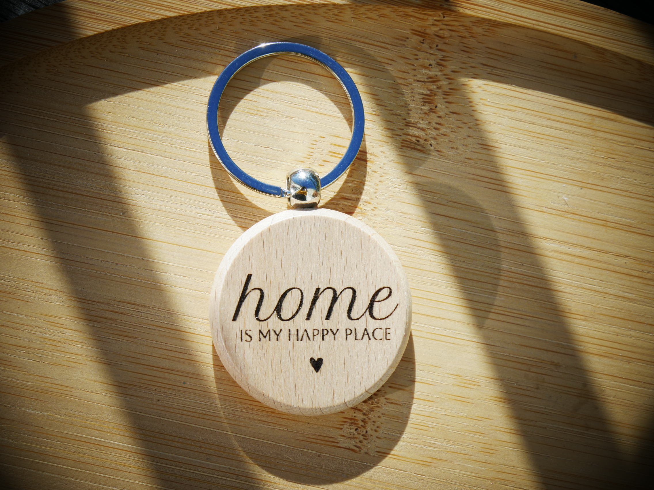 Porte-clé “Home is My Happy Place”