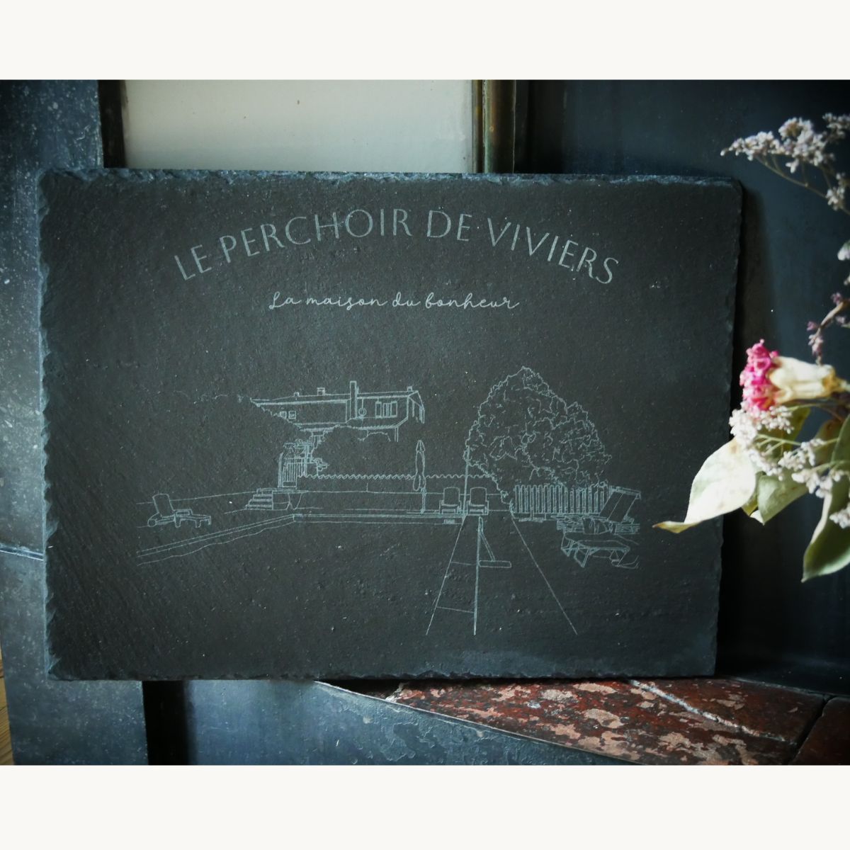 Ardoise personnalisée maison d’après photo - Image 5