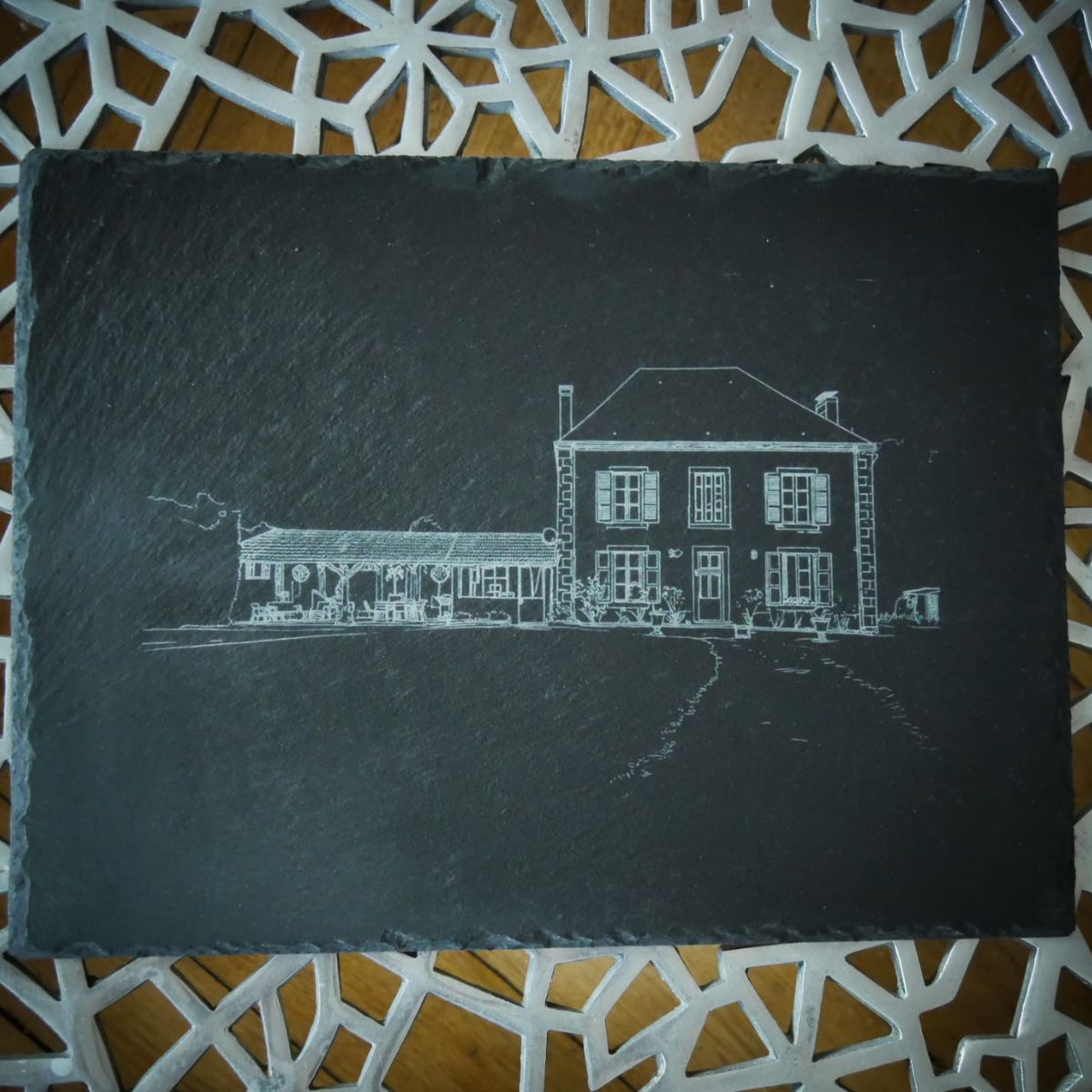 Ardoise personnalisée maison d’après photo - Image 2