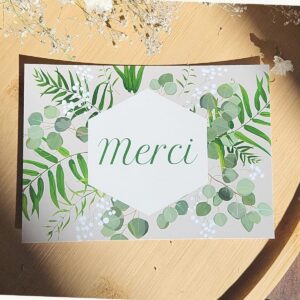 Carte postale “Merci” – Feuillage