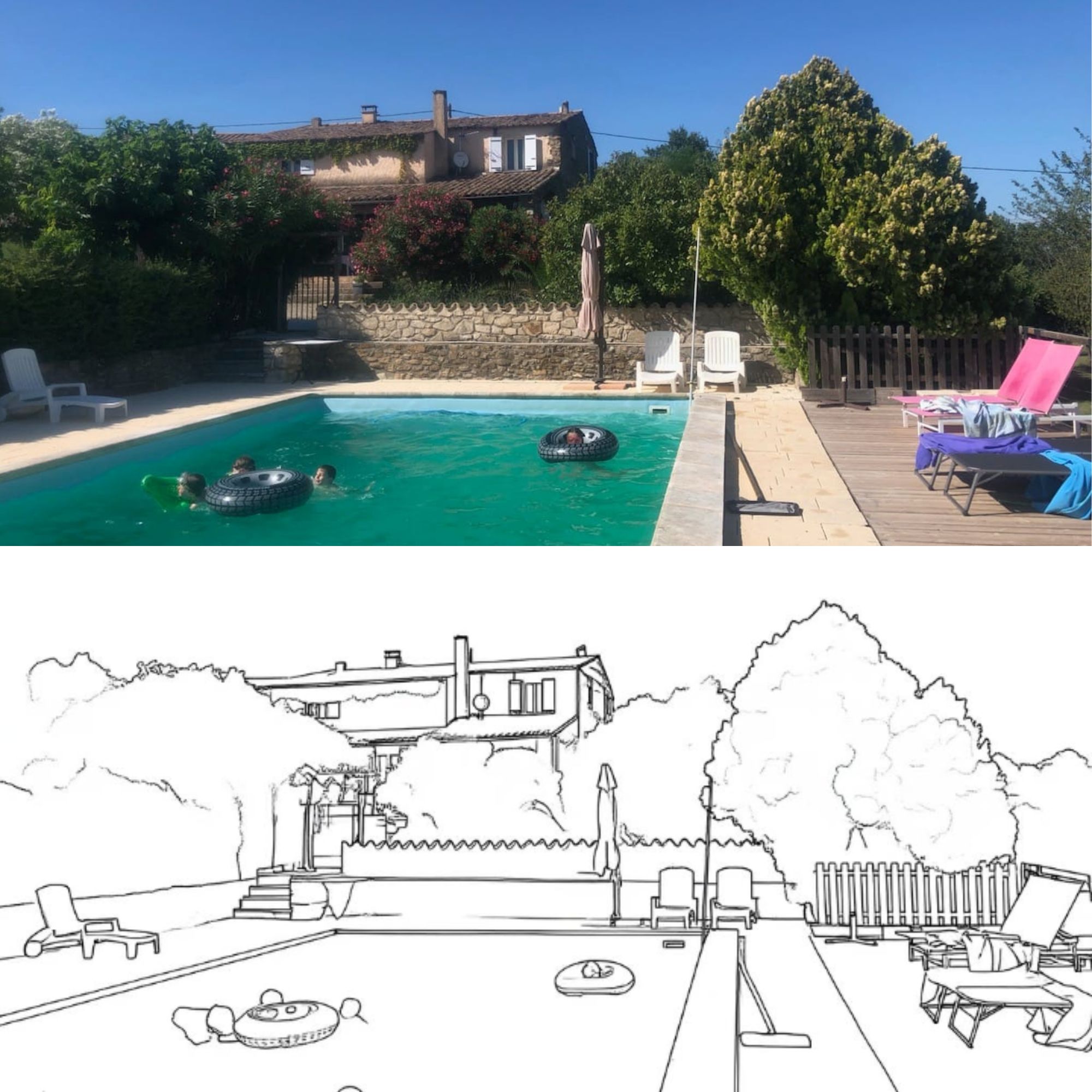 Ardoise personnalisée maison d’après photo - Image 6