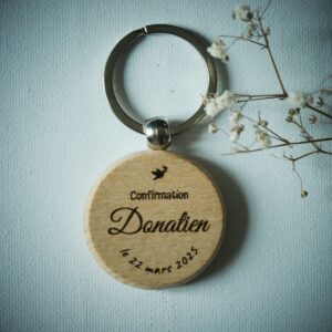 Porte-clé en bois - Confirmation
