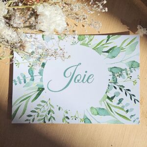 Carte postale “Joie” pour vos évènements