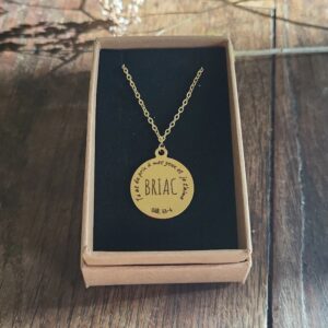 Collier médaille "tu as du prix à mes yeux" – Bijou personnalisé en acier inoxydable