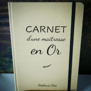 Carnet kraft personnalisé “Carnet d’une maîtresse en Or”