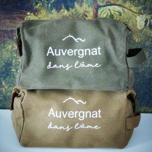 Trousse de toilette personnalisée – “Auvergnat dans l’âme” – cadeau régional unique