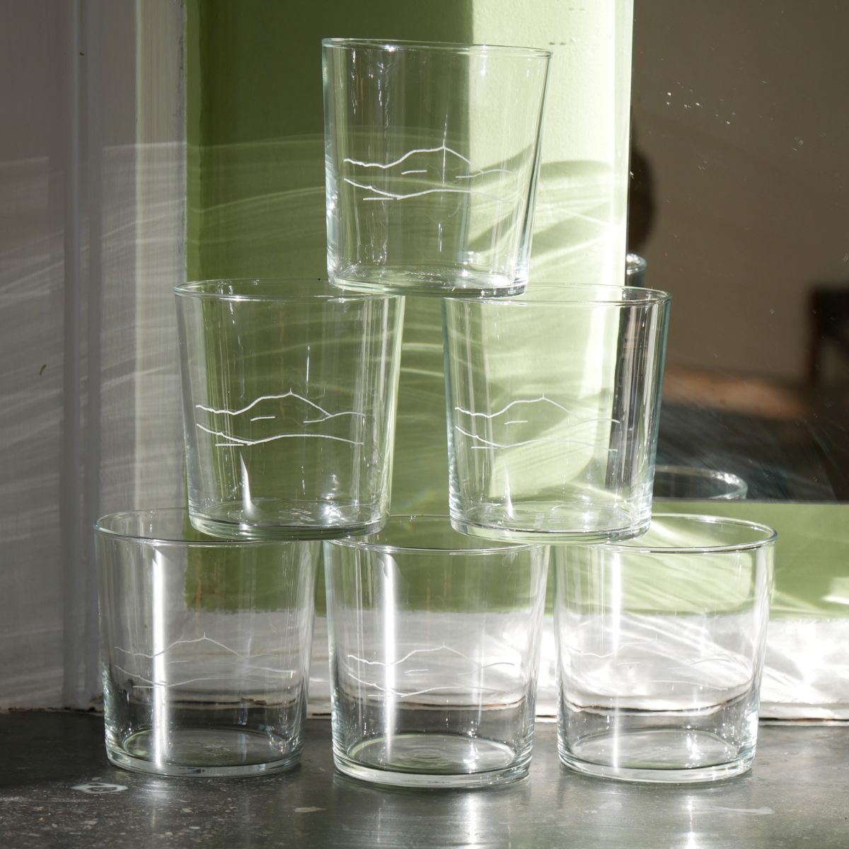 Ensemble carafe & 6 verres – Puy-de-Dôme - Image 5