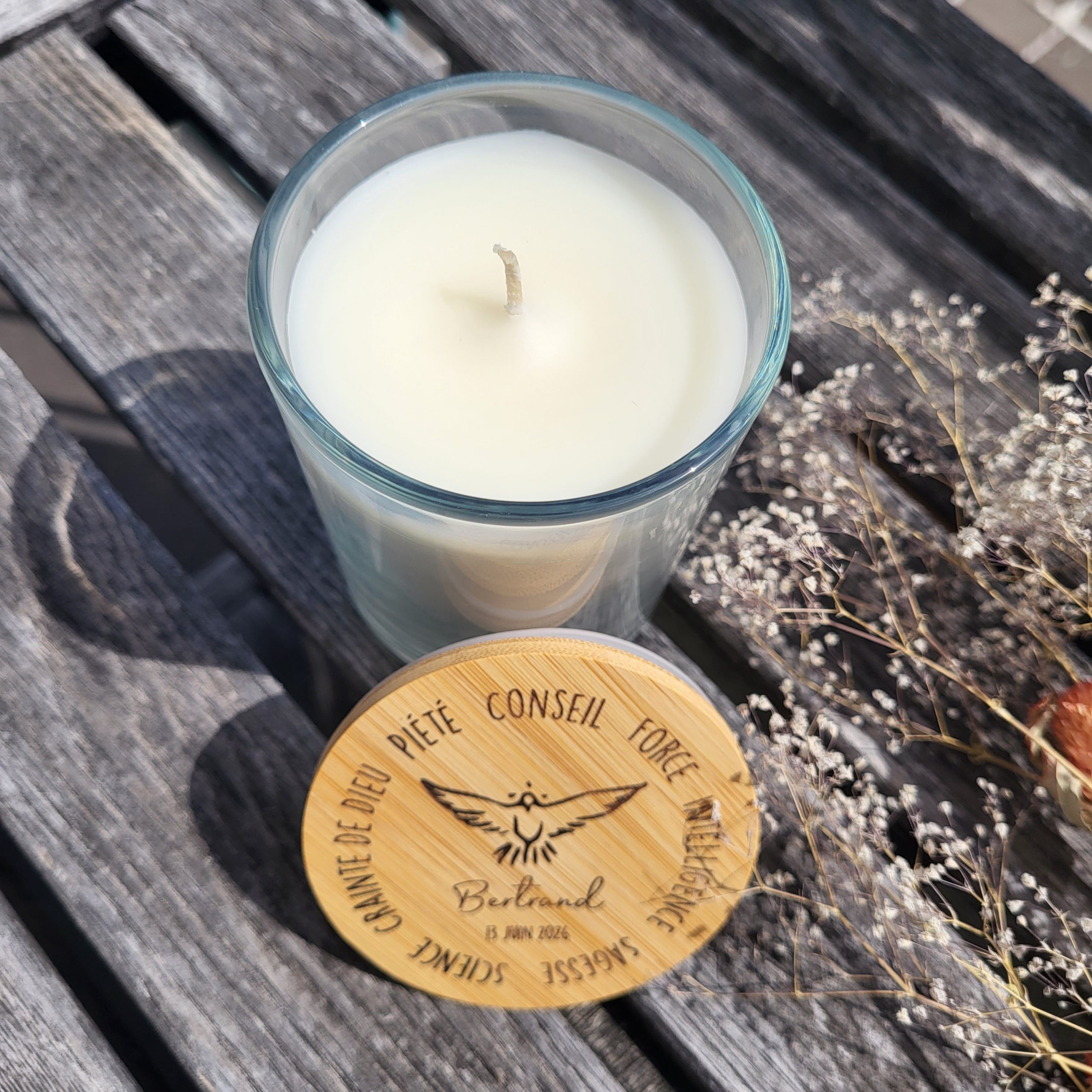 Bougie personnalisée – 7 dons de l’Esprit Saint - Image 2