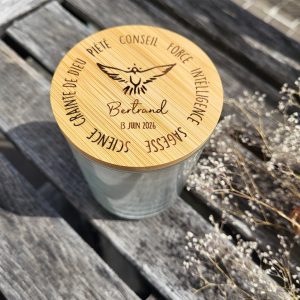 Bougie personnalisée – 7 dons de l’Esprit Saint