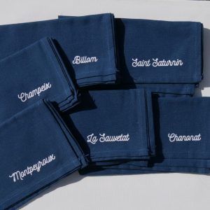 ⭐ Pièces uniques - Lot de 6 serviettes jolis villages d'Auvergne