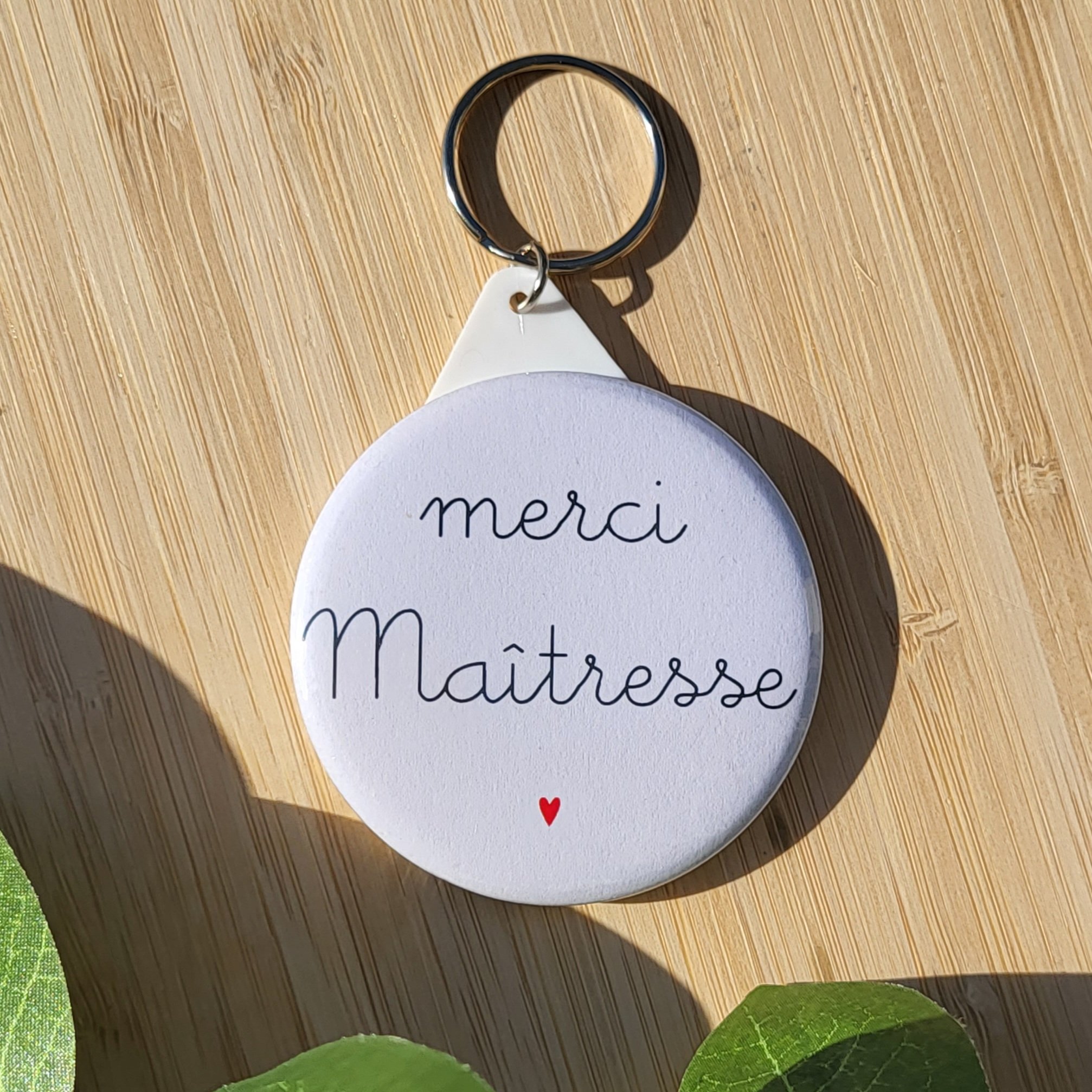 Porte-clé coloré – Collection Merci Maîtresse - Image 2