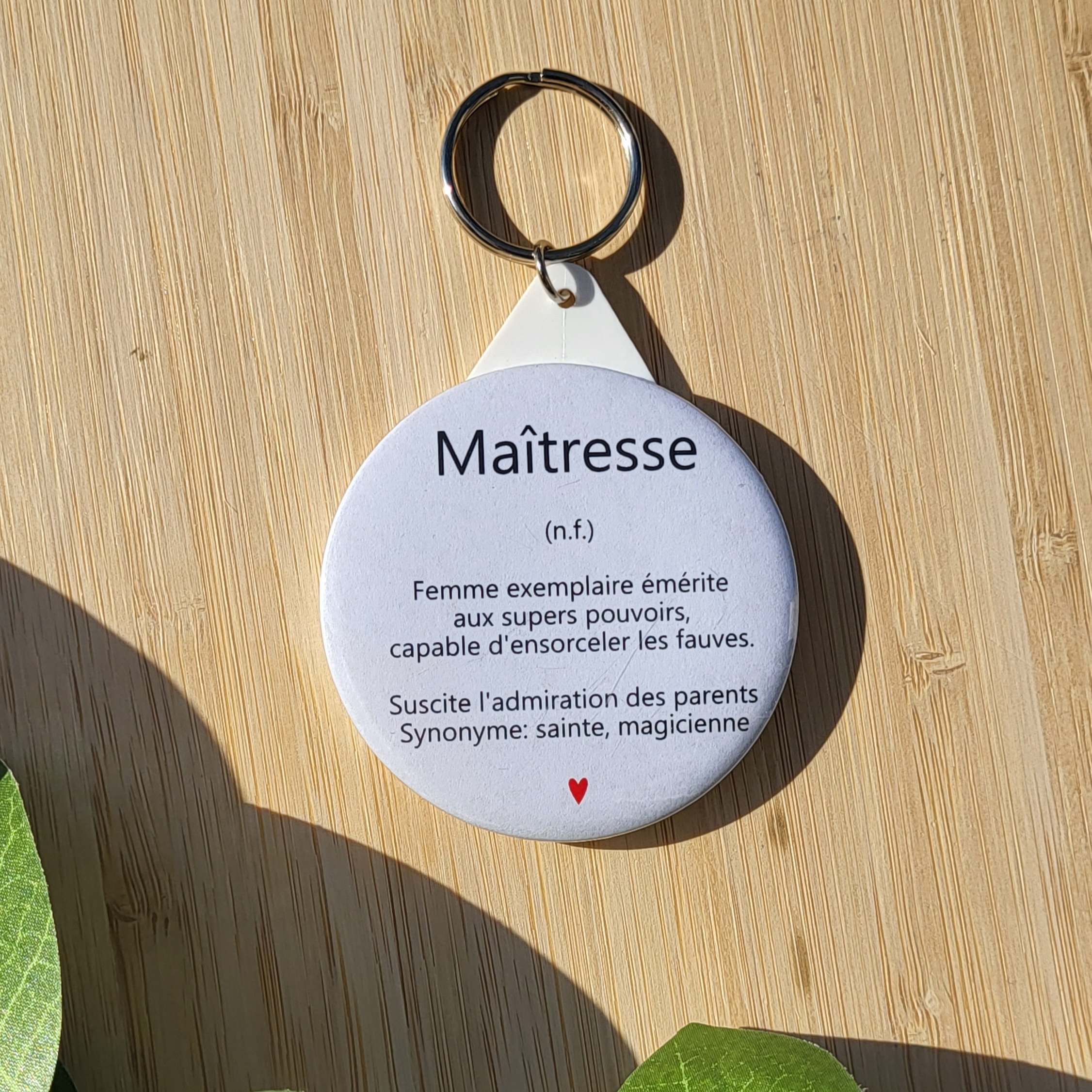 Porte-clé coloré – Collection Merci Maîtresse - Image 5