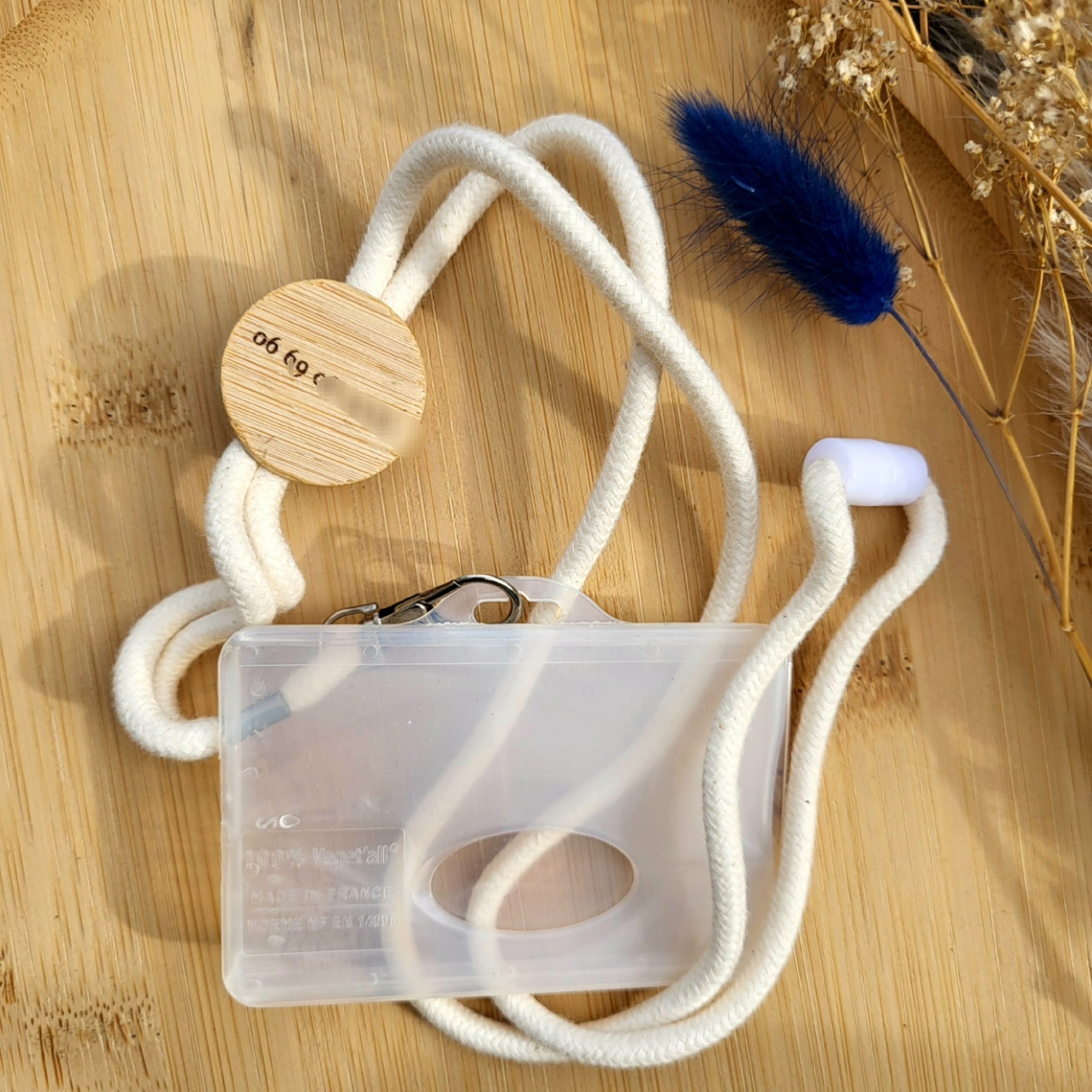 Tour de cou et son porte-carte à personnaliser - Image 2